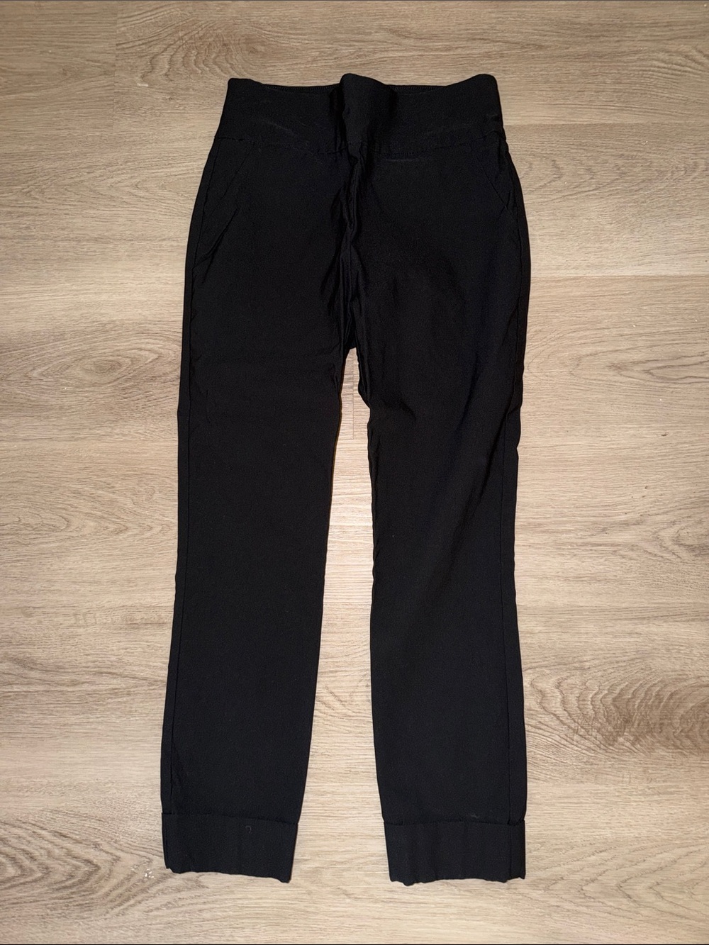 Women's Black Cropped Work Pants